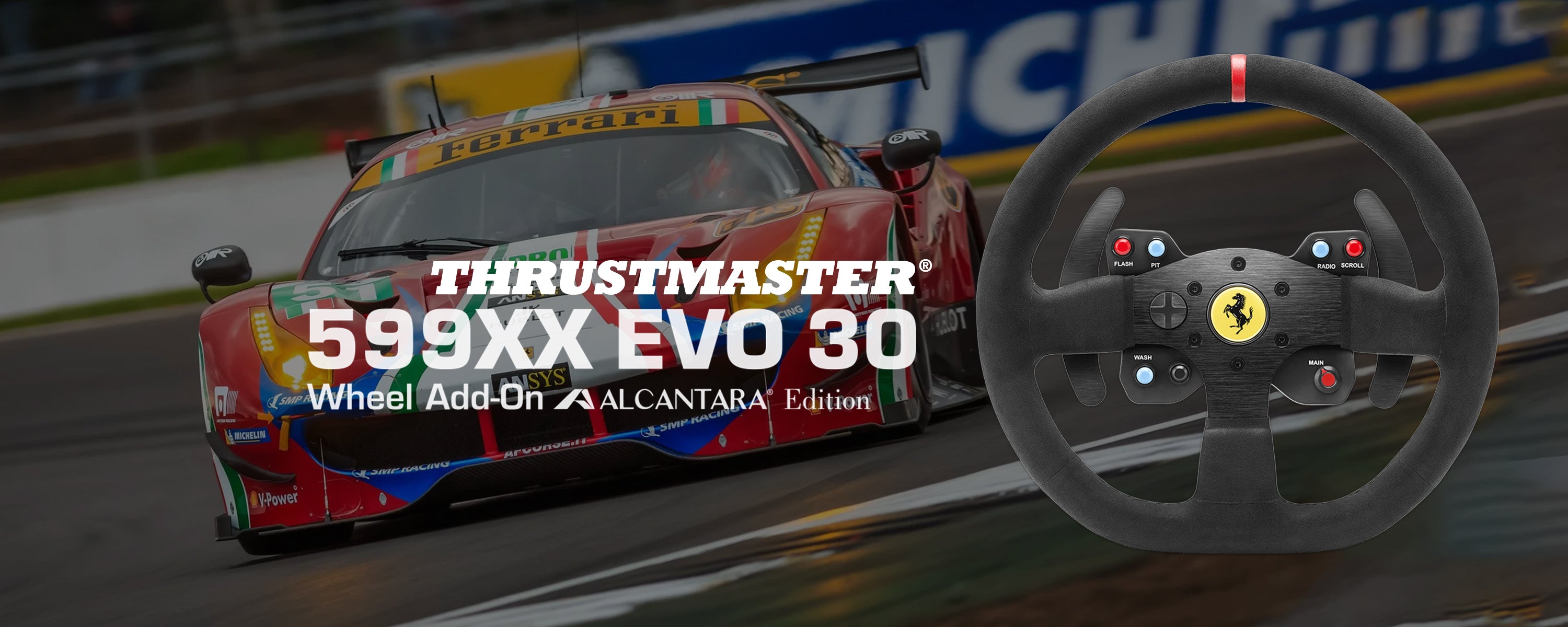  Thrustmaster F599XX EVO 30 Wheel Alcantara Edition Add