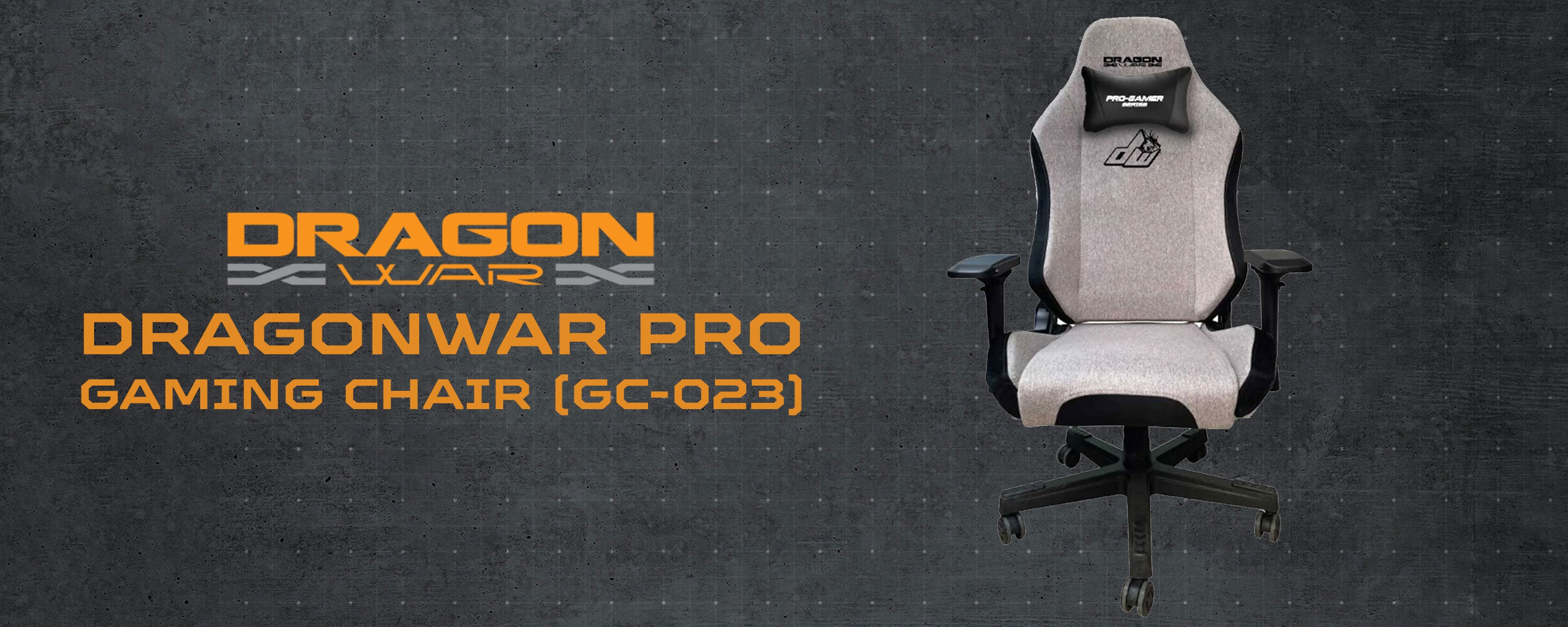 Dragonwar Pro Gaming Chair Grey GC 023