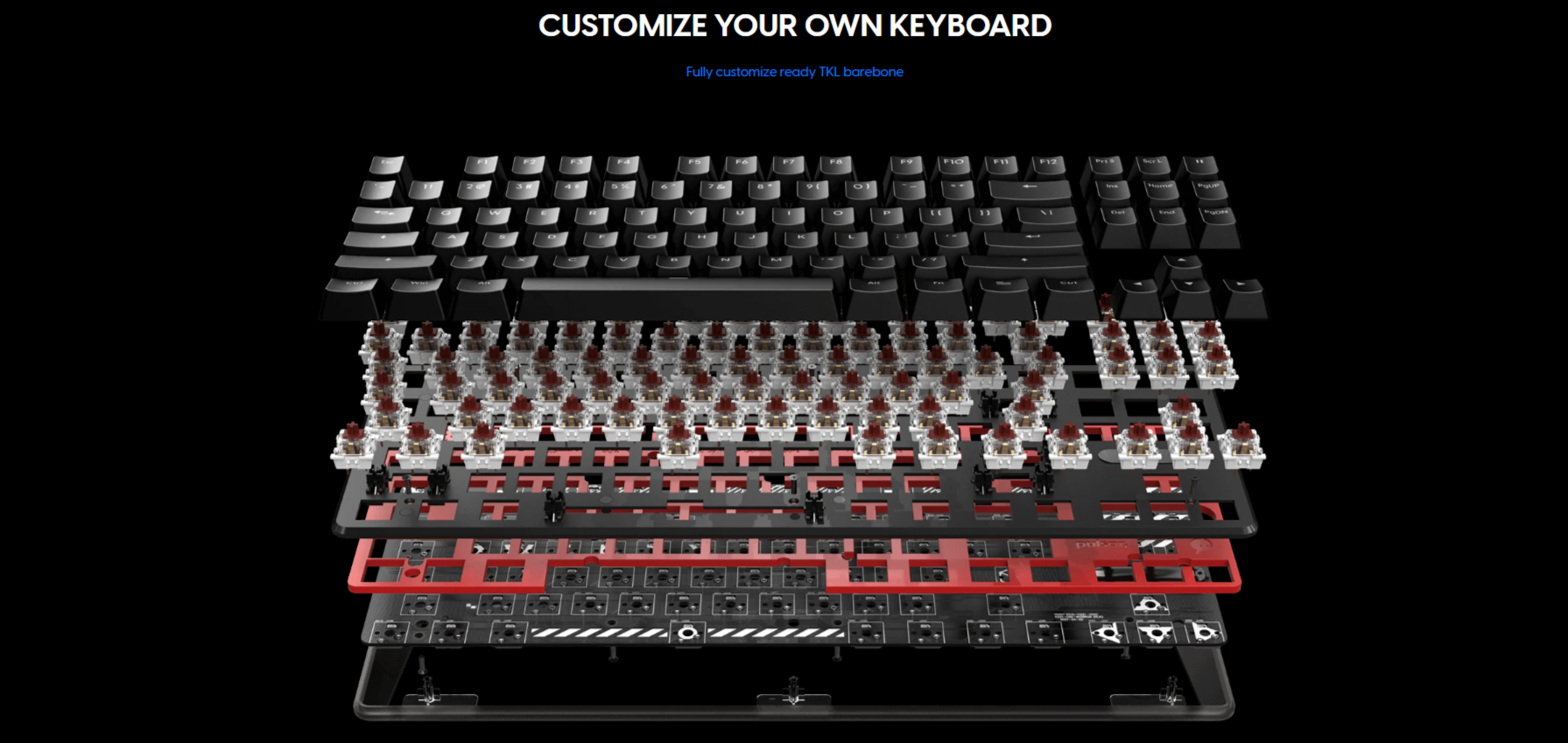 DataBlitz - Pulsar 80% TKL ANSI Mechanical Gaming Keyboard Barebone