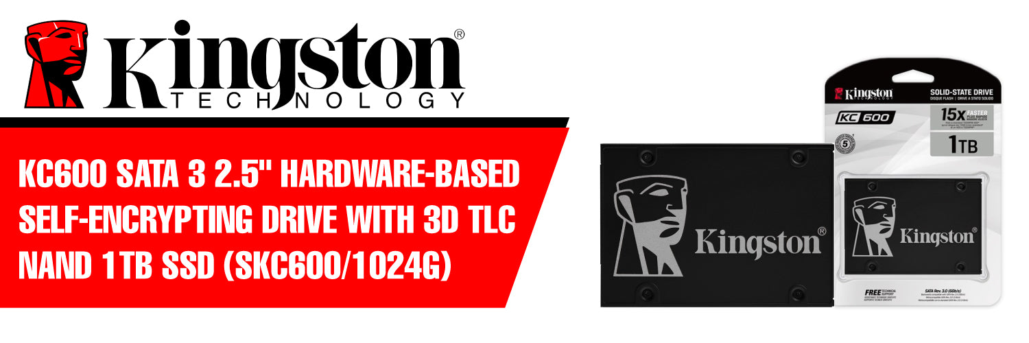 Kingston SSD KC600/2048G 2TB 2.5 Inch SATA3 3D TLC NAND SKC600/2048G