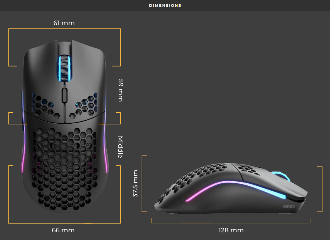 Glorious Model O Wireless Gaming Mouse Matte Black