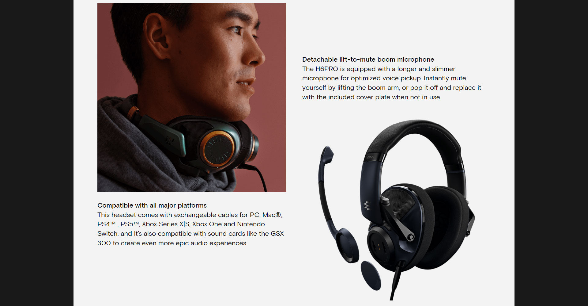 H6PRO Open Acoustic Gaming Headset