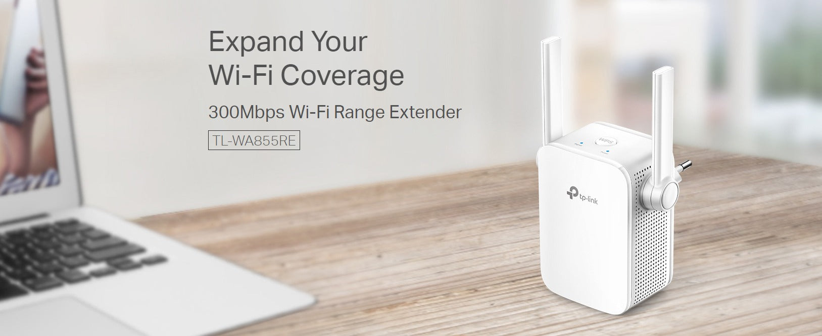 TP-Link N300 MIMO 300 Mbps Wi-Fi Range Extender (TL-WA855RE)