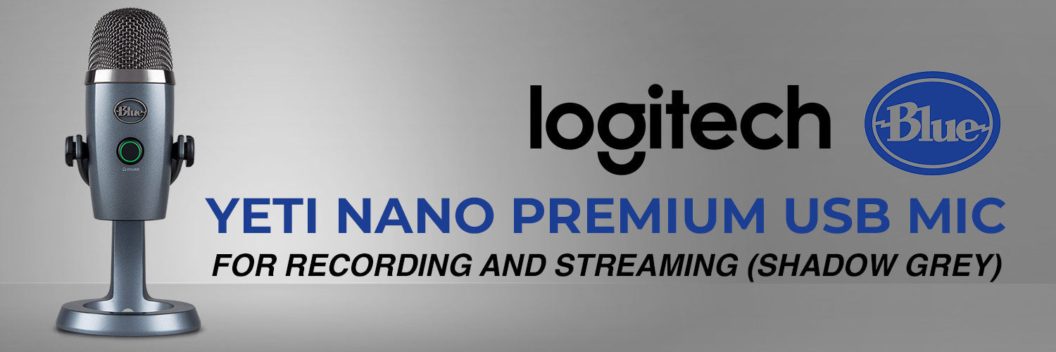 LOGITECH BLUE YETI NANO PREMIUM USB MIC FOR RECORDING AND STREAMING