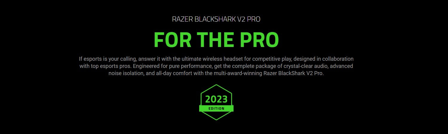 Razer BlackShark V2 Pro (2023) Wireless Esports Headset