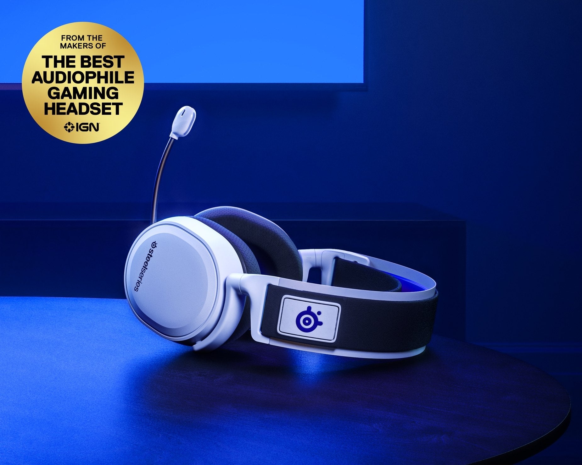 STEELSERIES ARCTIS 7P WIRELESS GAMING HEADSET (WHITE) (PN61467)