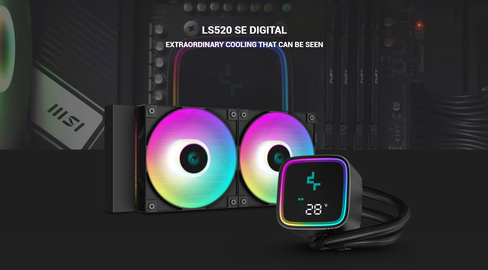 LS520 SE Digital: a DeepCool AIO with LCD display! - Overclocking.com