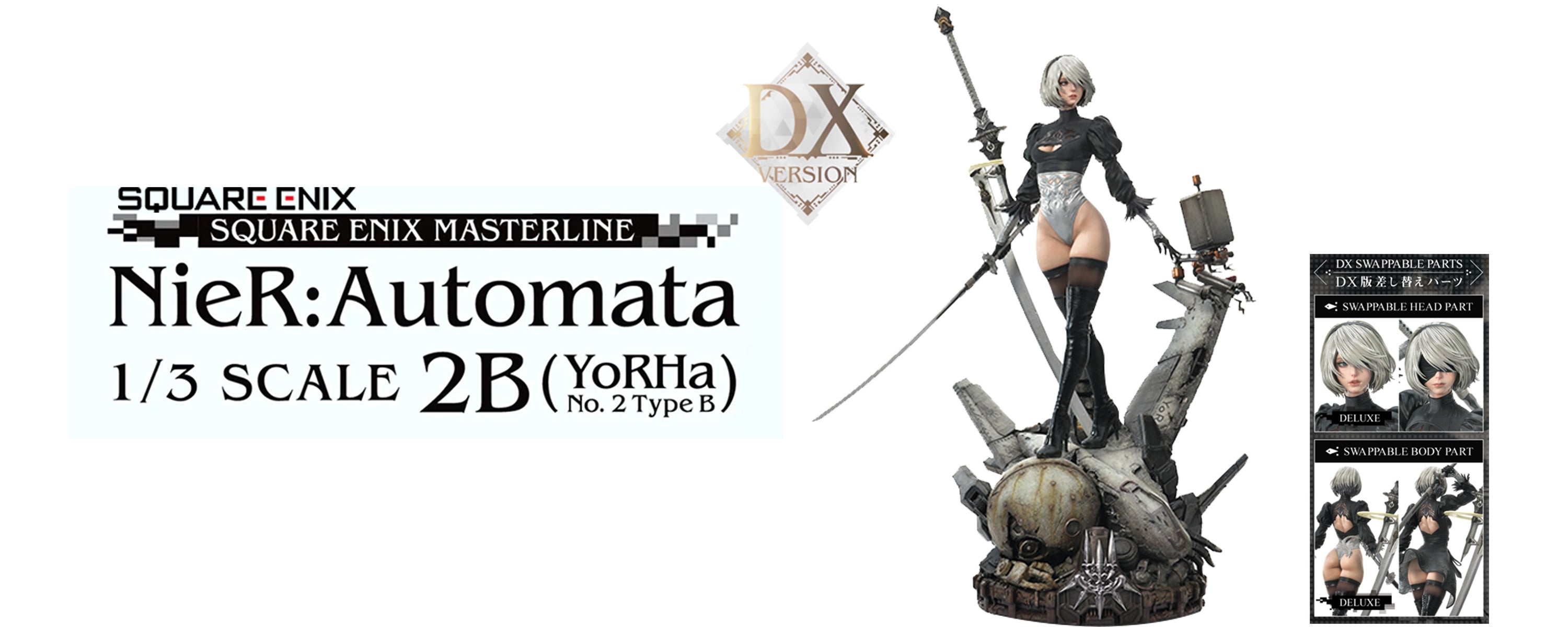 Square Enix Masterline NieR: Automata 2B (YoRHa No. 2 Type B): Deluxe Ver.  1/3 Scale Statue: SQUARE ENIX 10% OFF - Tokyo Otaku Mode (TOM)