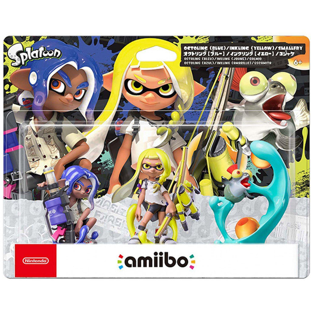 Datablitz Nintendo Amiibo Splatoon 3 Series Triple Pack Inkling Yellow Octoling Blue