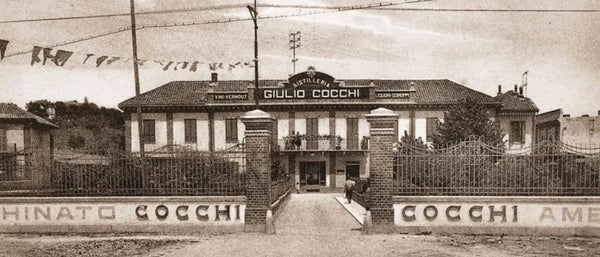 Cocchi Vermouth vintage photo of the factory est 1891