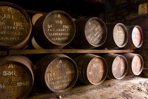 Spanish sherry wood Barrels for aging Glenfarclas whisky