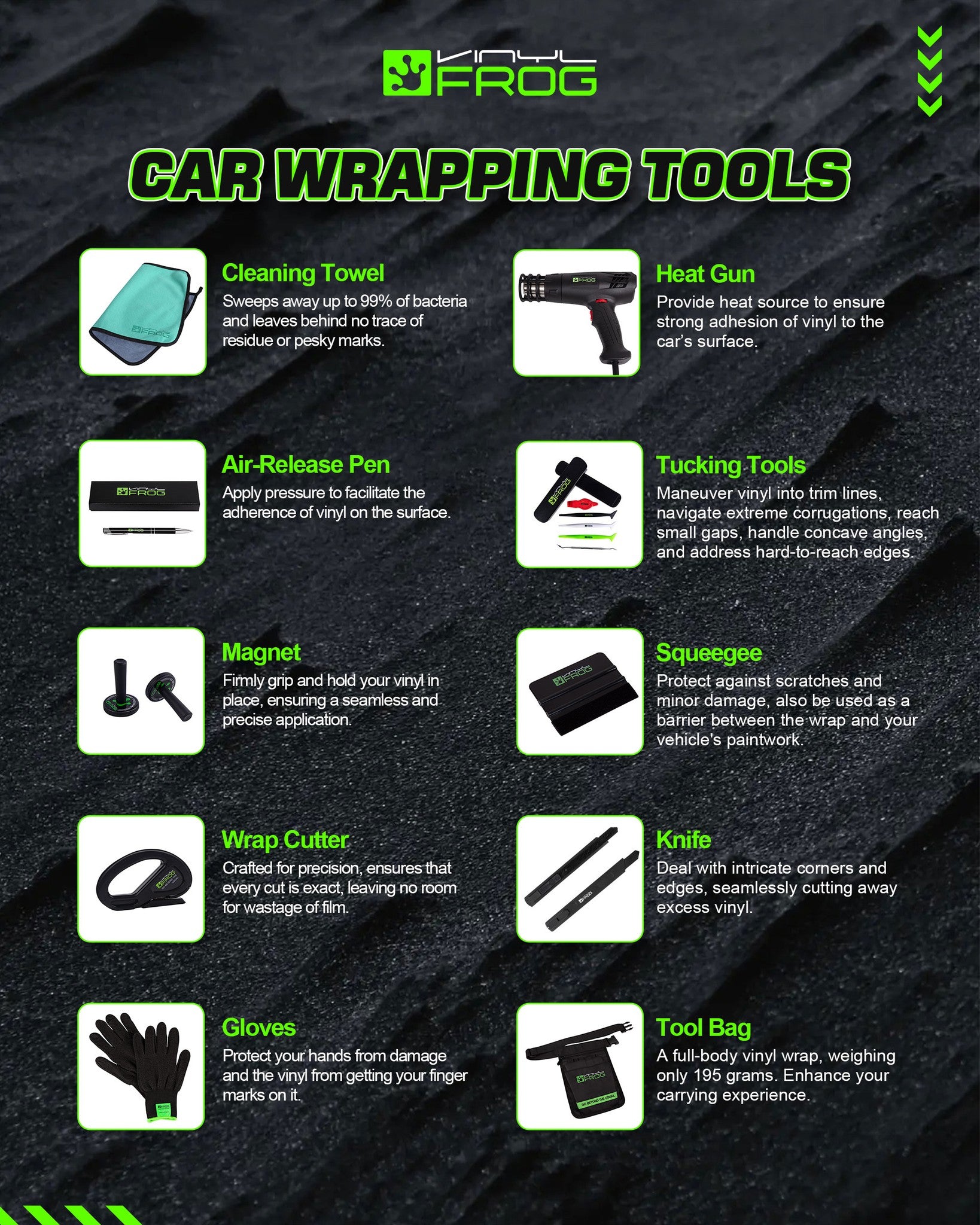 Vinyl Wrap Tools & Equipments – vinylfrog