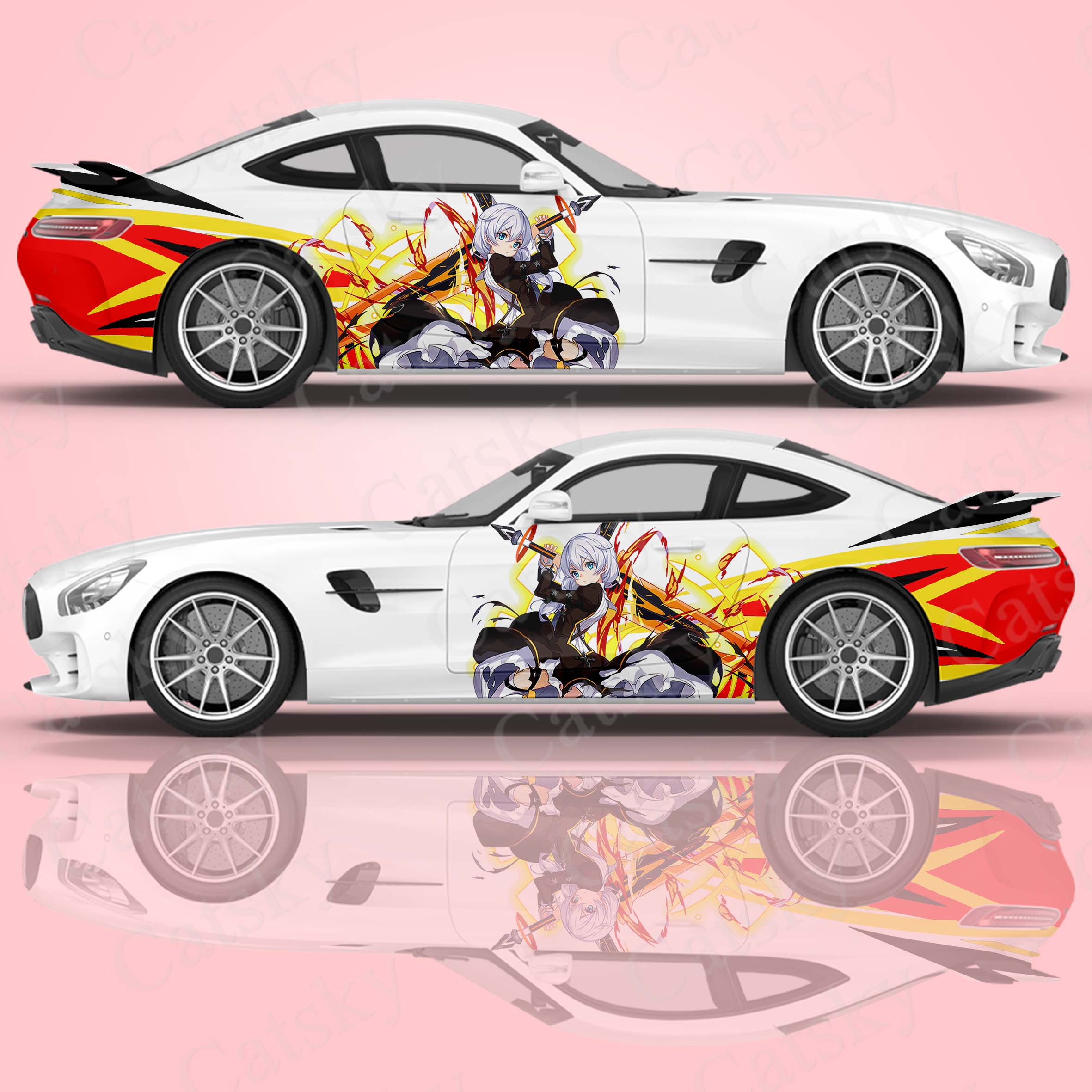 Anime car wrap