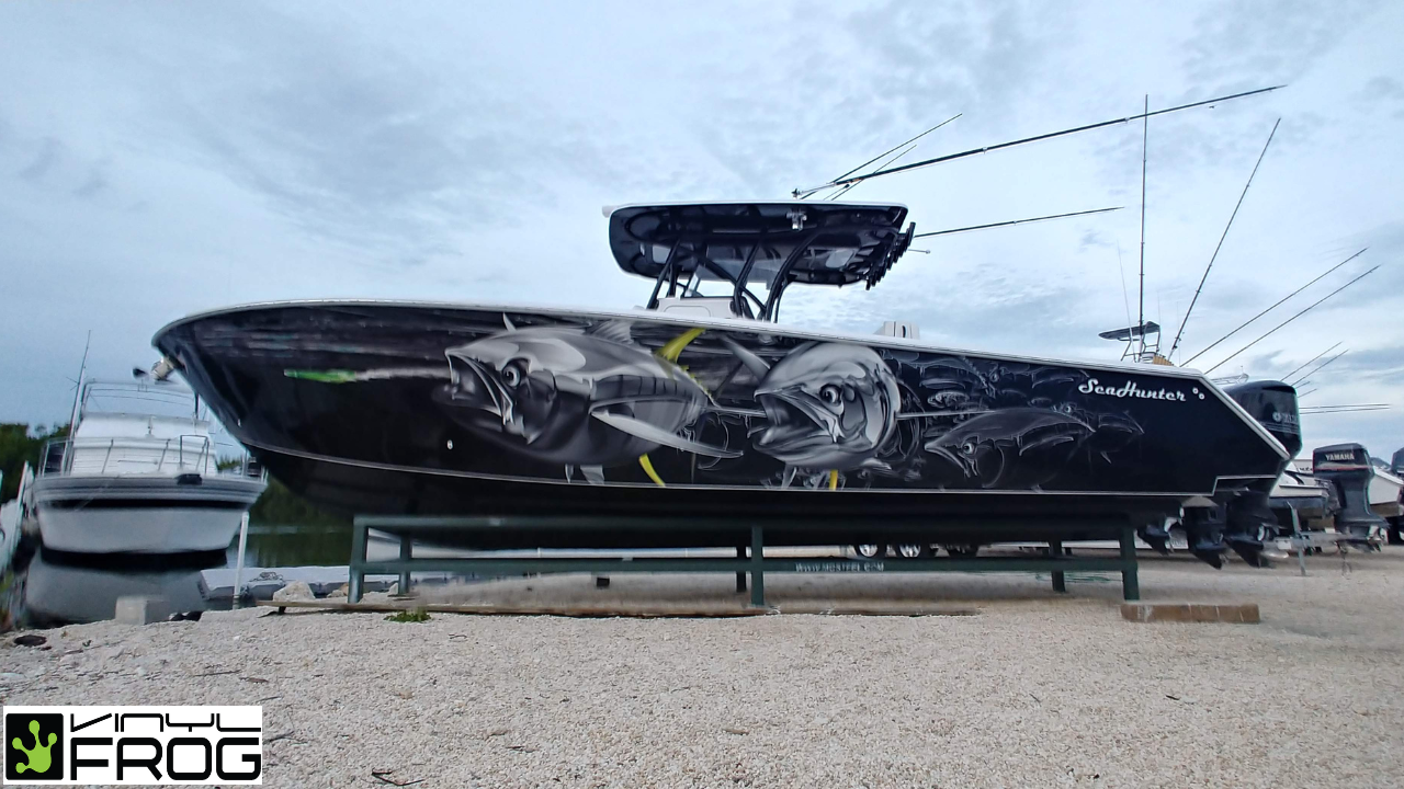 Carbon Fiber Boat Wrap