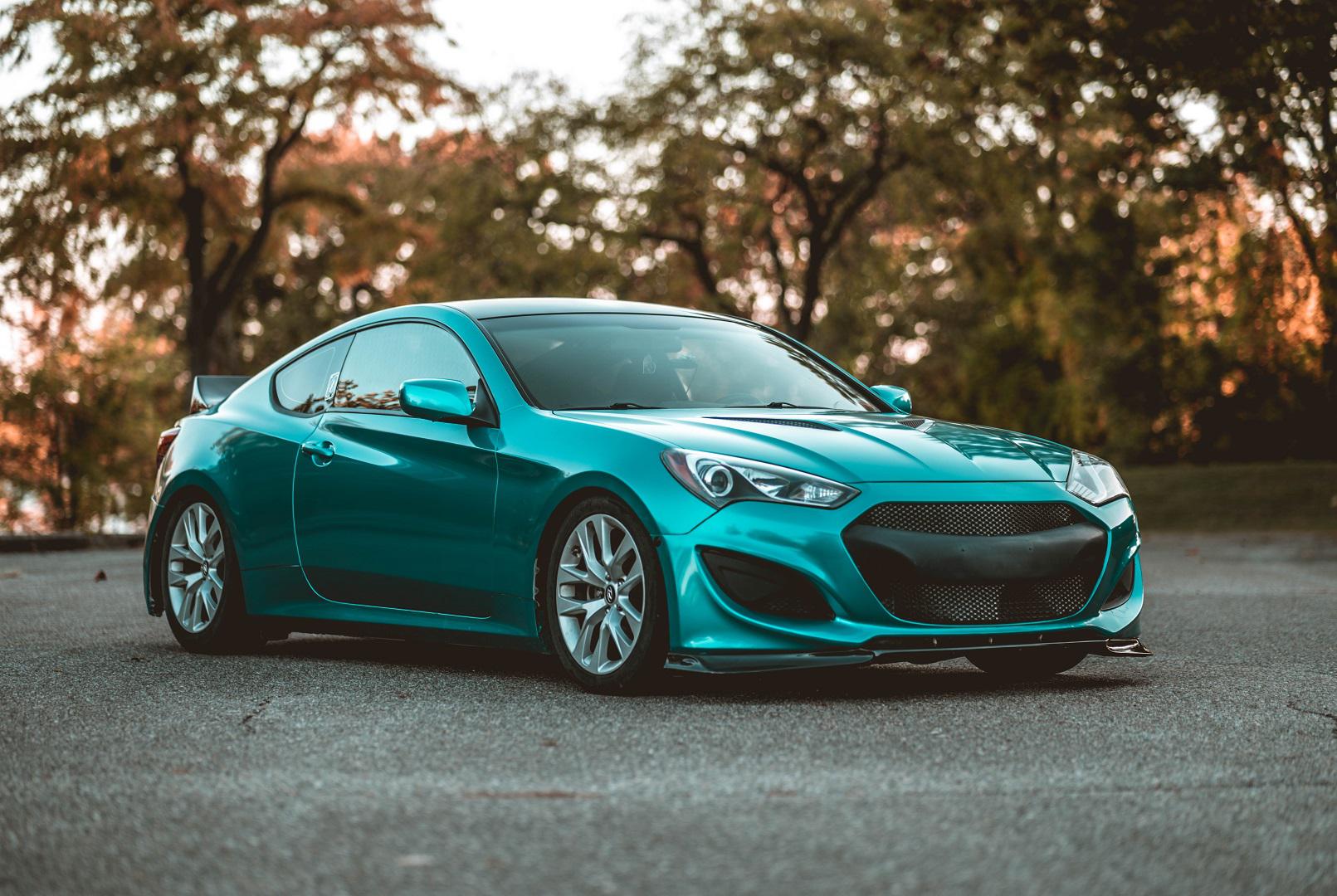 Teal Car Wrap