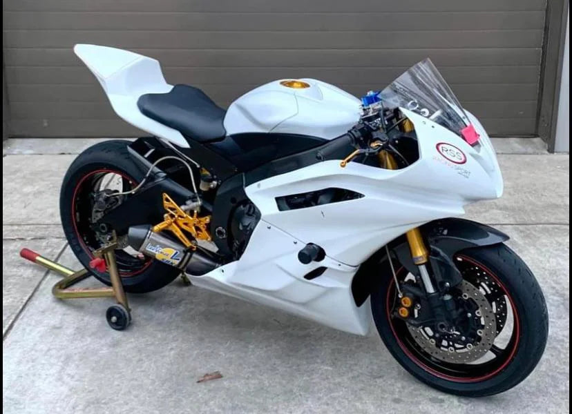 White Motorcycle Wrap