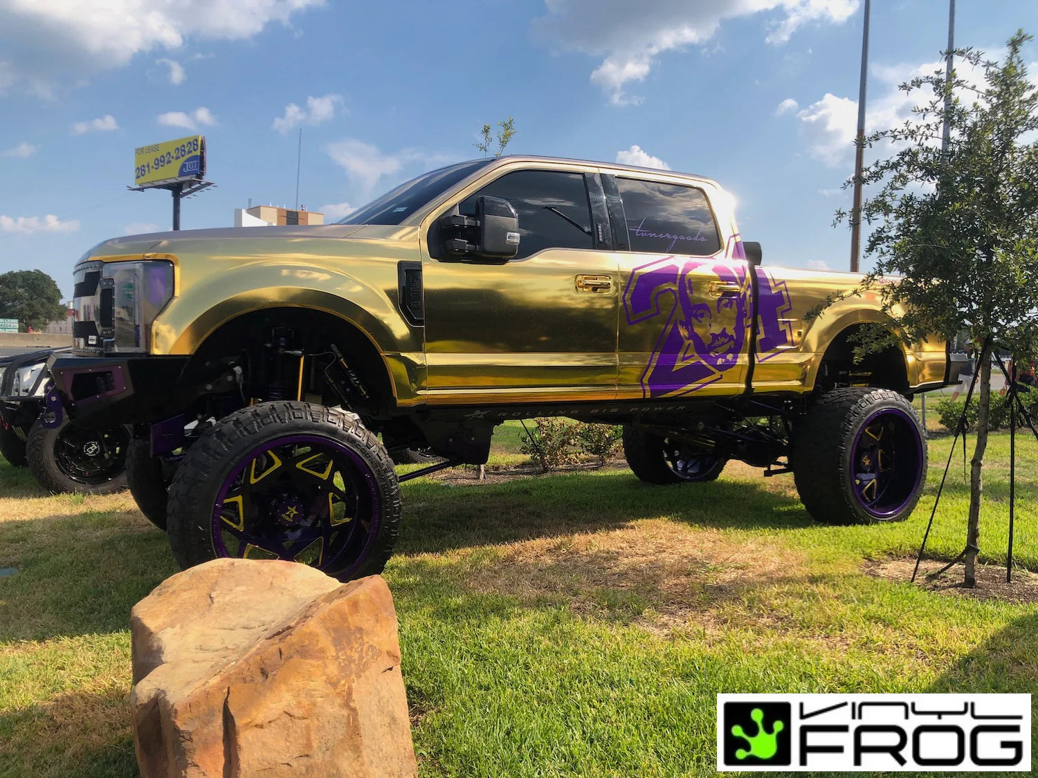 Gold Truck Wrap