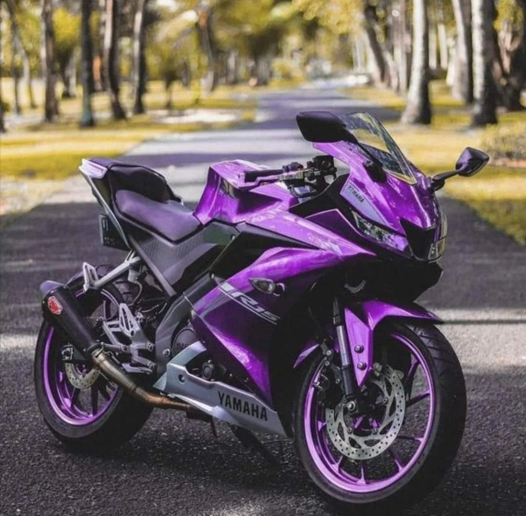 Purple Motorcycle Wrap