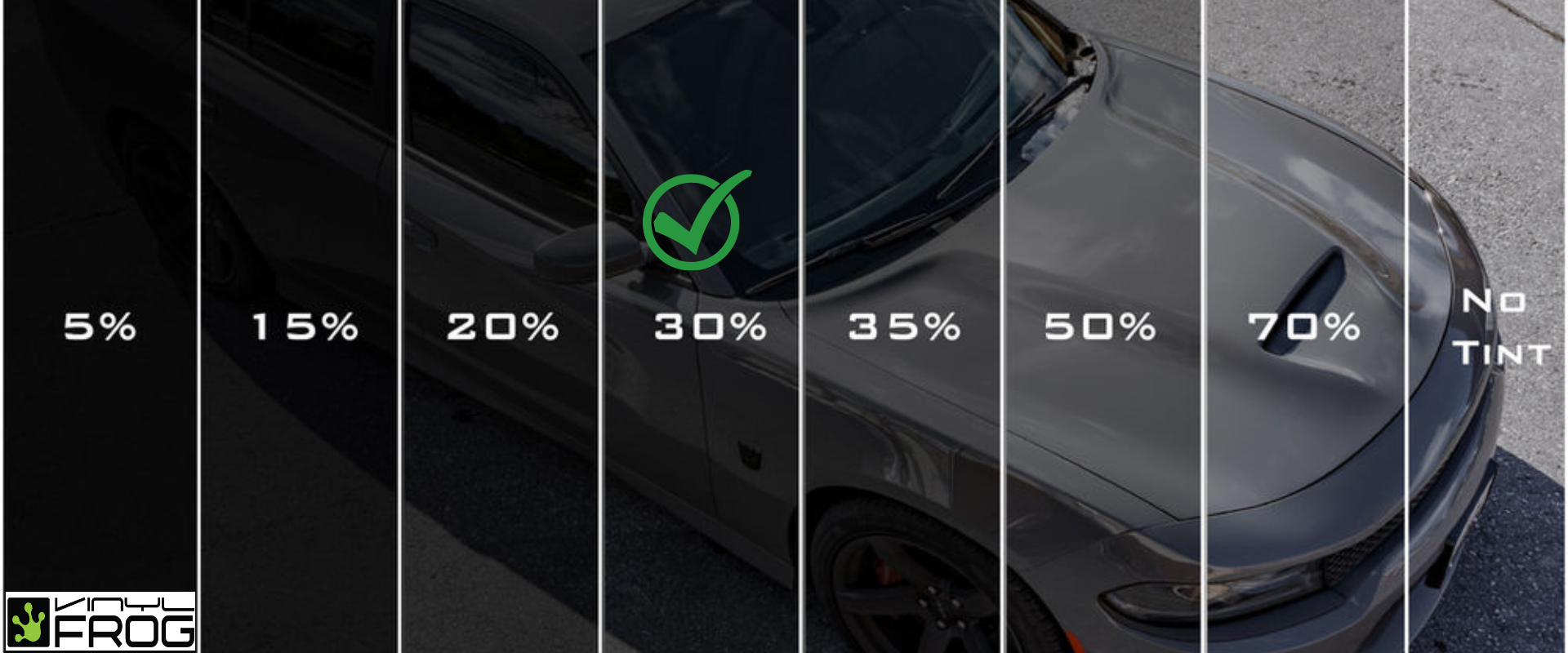 Window Tint Comparison: 35% vs 30% vs 25% 