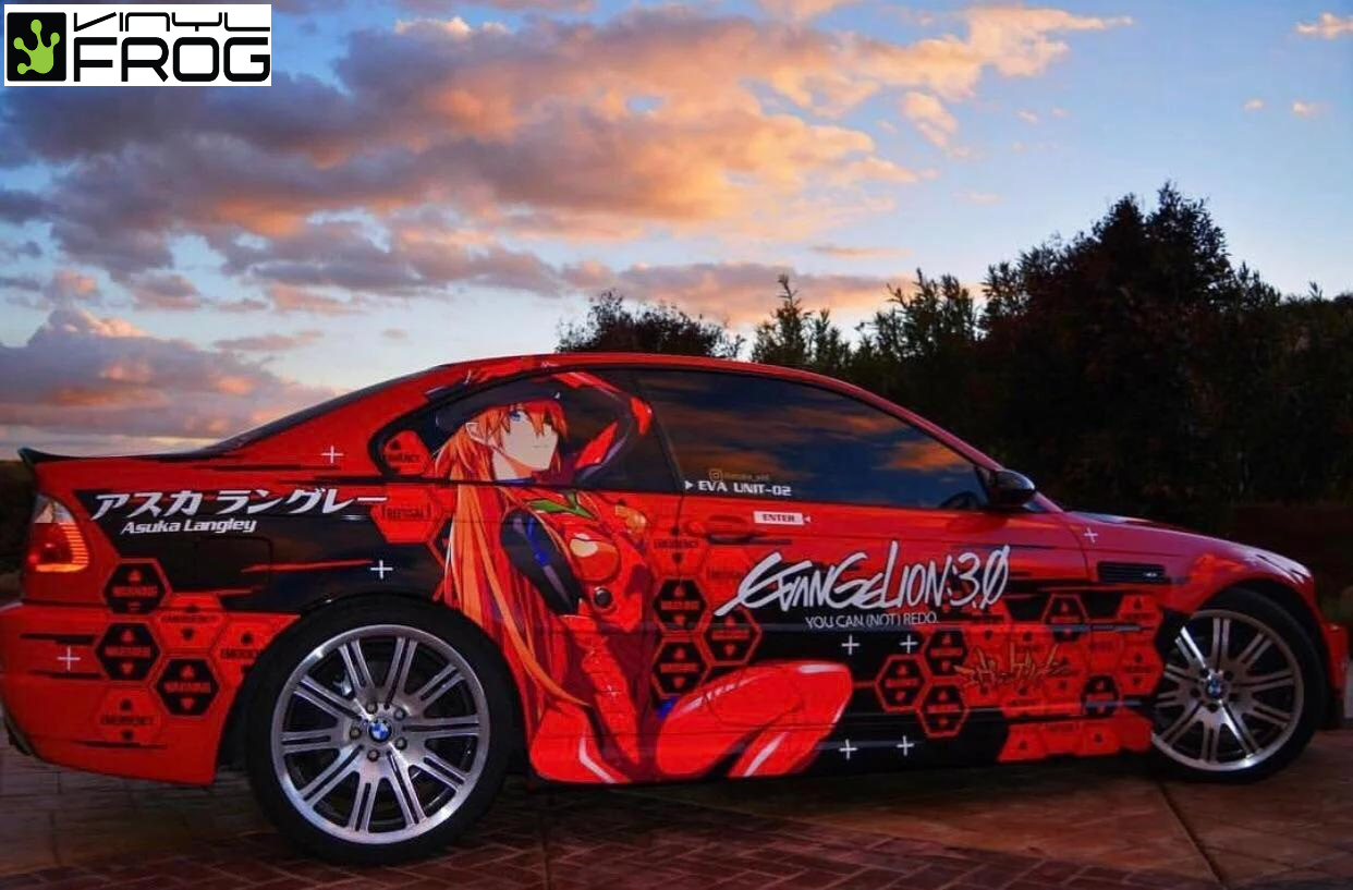 Japanese Anime Vehicle Livery Manga Theme Side Car Wrap Universal Size   eBay