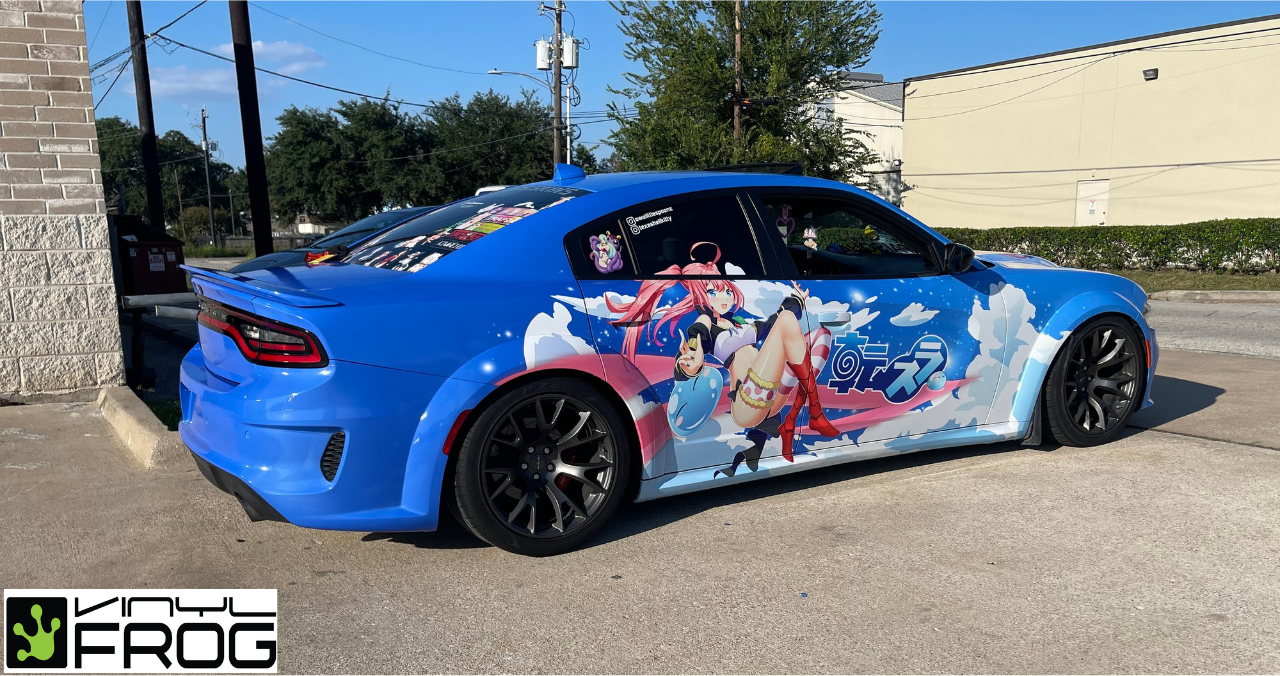 Sexy Anime Girl Itasha Car Hood Wrap Vinyl Decal  Favor Graphics