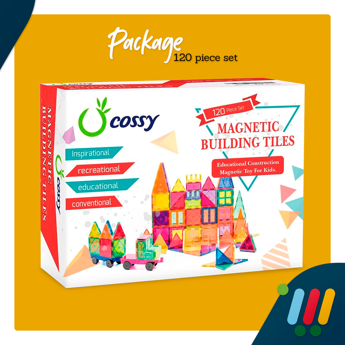 cossy magnetic tiles 120