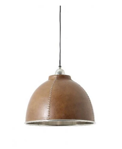 leather pendant light