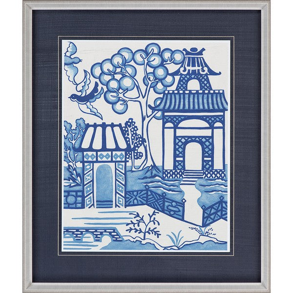 Framed Blue Willow Picture I - CENTURIA