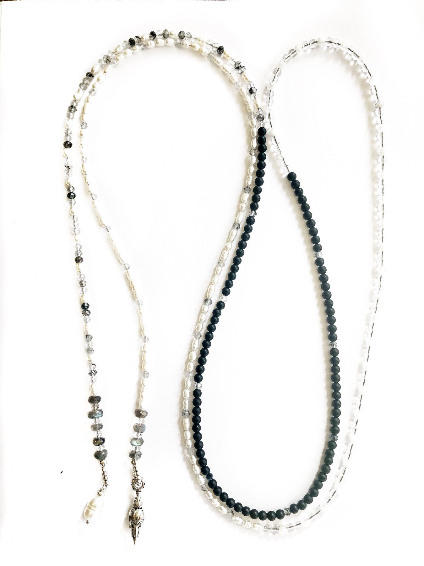 Sterling Silver and Semi-Precious Stone Beaded Chain Necklace – Continental  Jewelers, Inc.