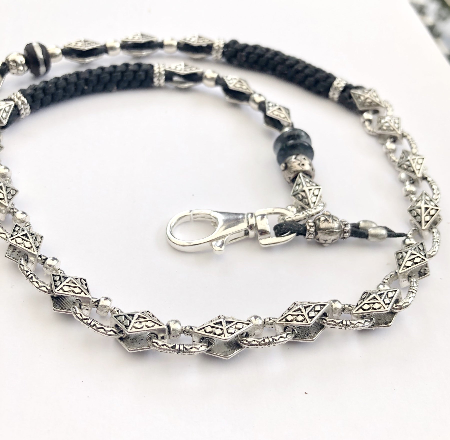 Ebony Beaded & Mega Metal Wallet Chains – Turchin Jewelry