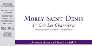 Morey-Saint-Denis 1er Cru "Les Charrières", Sigaut  2016