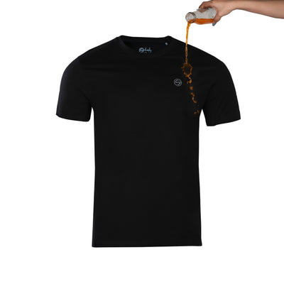 Pack of 3 Zero Stain Crew Neck 100% Premium Cotton T-shirts (White, Black & Navy)