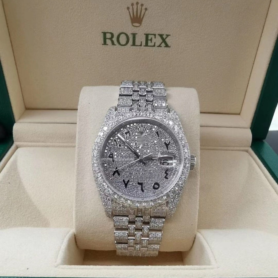 Rolex Datejust 126200 custom upgrade diamond steel 