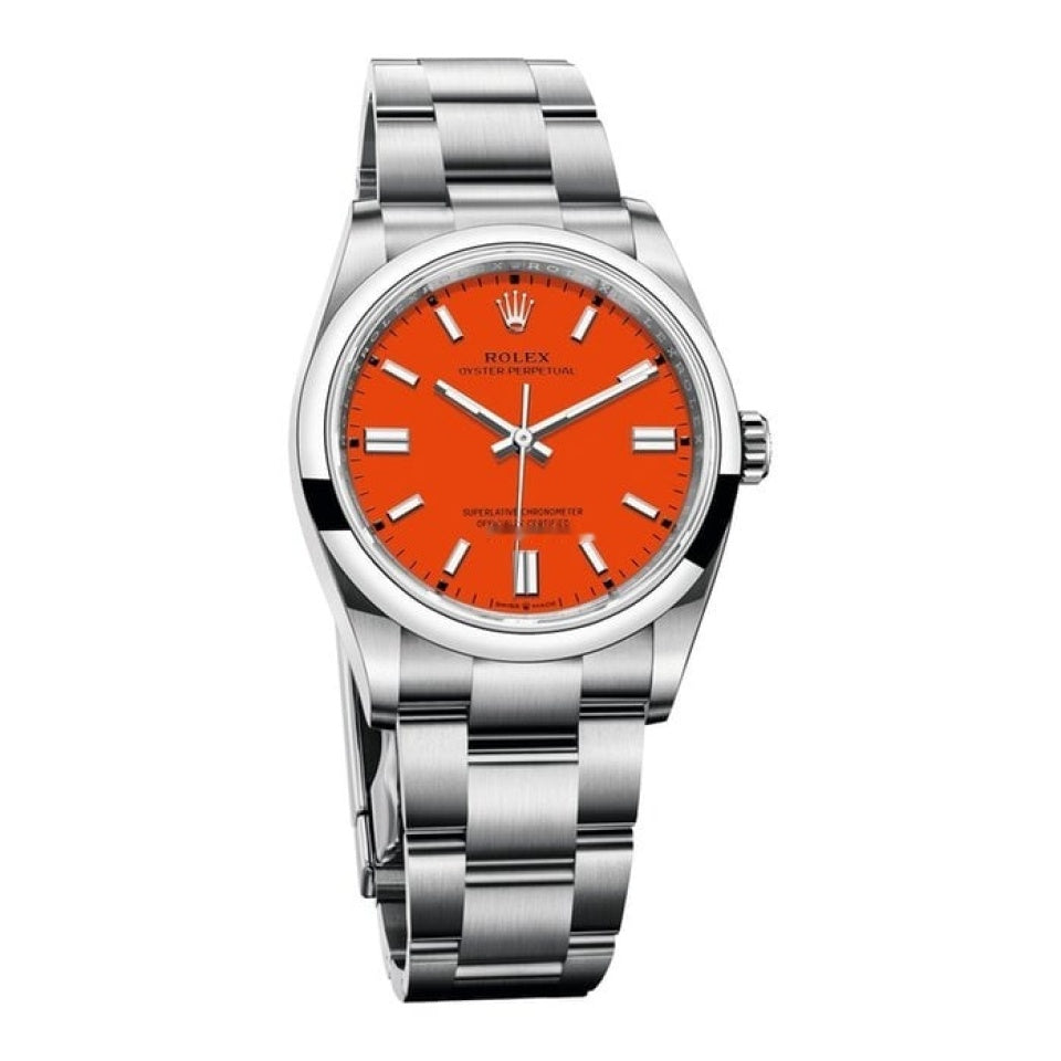 Rolex Oyster Perpetual 36 36mm Coral Red 126000 2021 | Watch Rapport