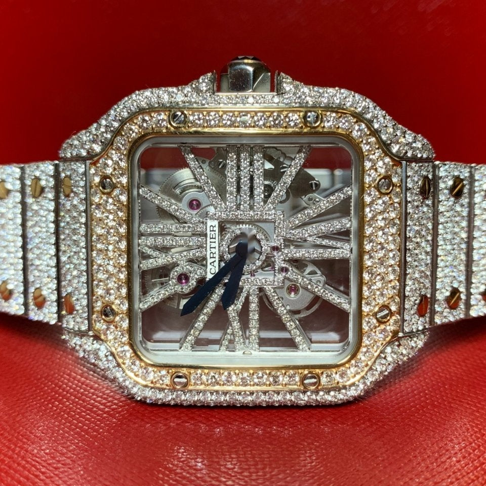 skeleton cartier iced out