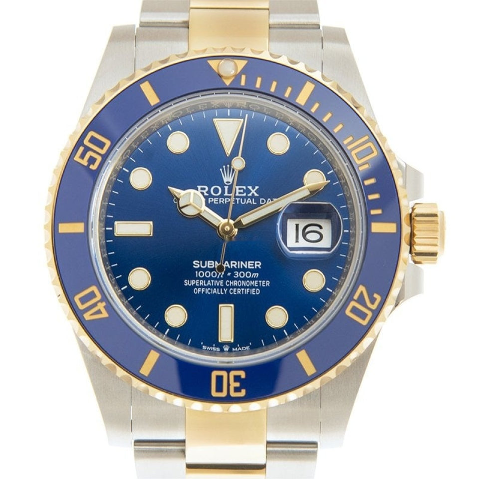 Rolex Submariner Date 2023 Full Set Yellow Gold Royal Blue | Watch Rapport