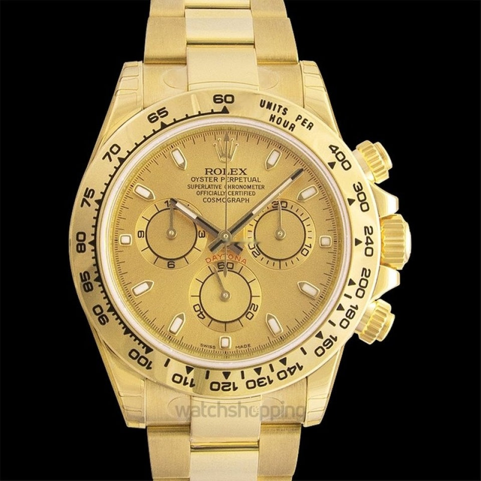 Rolex Cosmograph 18ct Gold Automatic Champagne Dial Men's Watch - 116508 | Watch