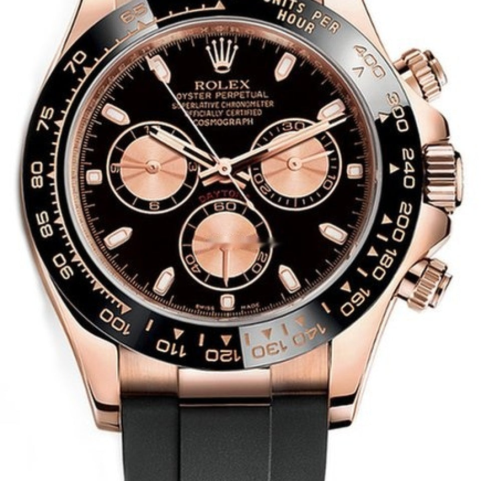 Rolex Daytona 116515 Daytona Rose Gold Ceramic Oysterflex Watch | Watch ...