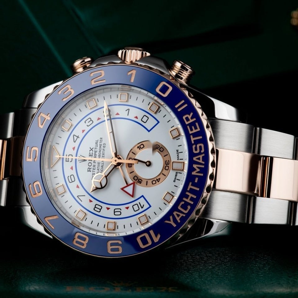 Rolex Yacht-Master II Oyster Perpetual Yacht-Master II Rose Gold Steel ...