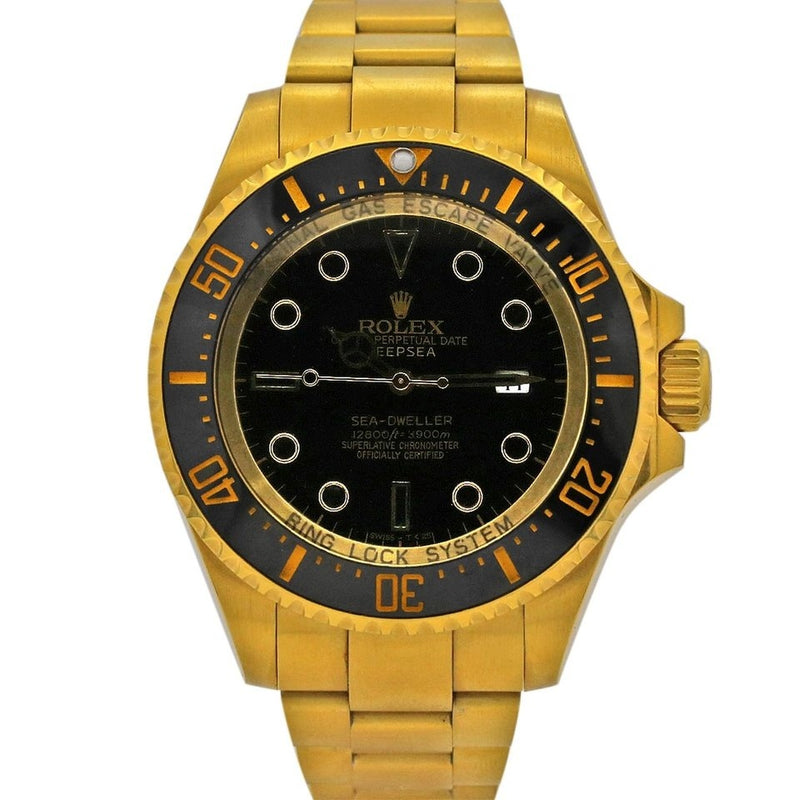 Sea-Dweller 44mm, Stainless with coated Yellow Gold, Black dial, 116660 | Watch Rapport