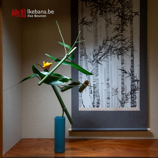 Bamboo Ikebana Settting