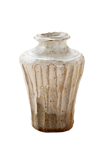 Tamba vase, white with touch of beige