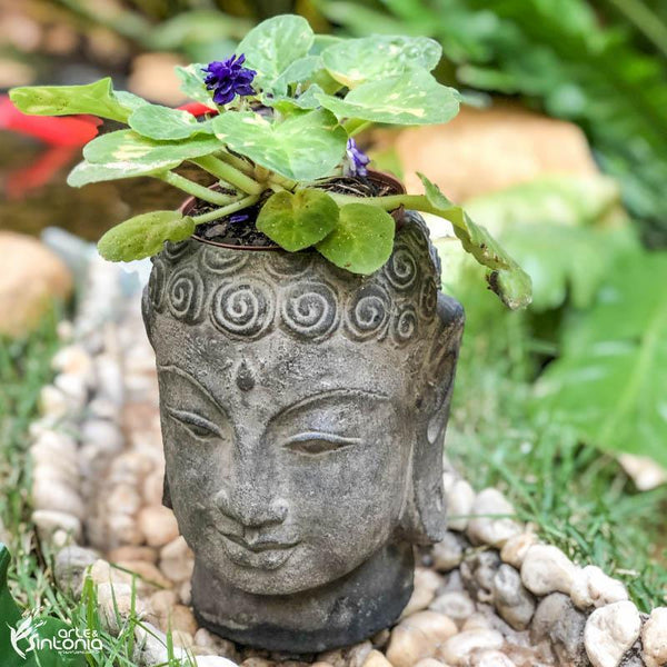 decorative-vase-garden-pot-buddha-head-stone-carving