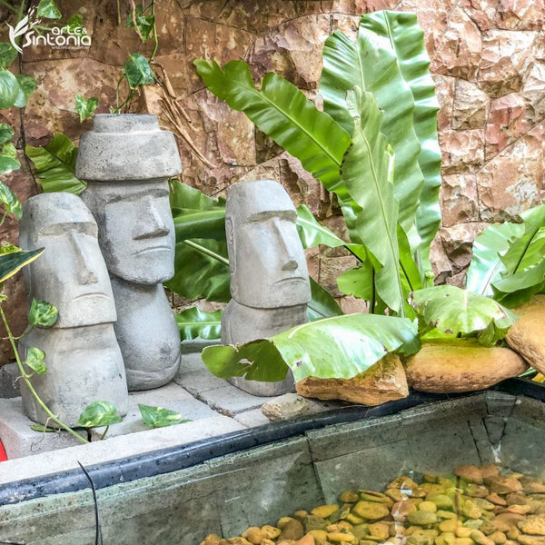 decoracion-jardin-estatuas-moai-piedra-isla-de-pascua