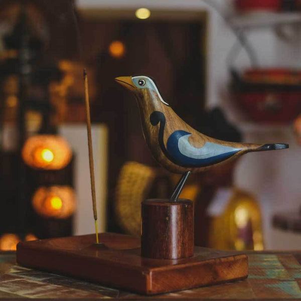 brazilian-birds-birds-fauna-sculpture-wood-home-handmade-decor-corral-color-incense holder