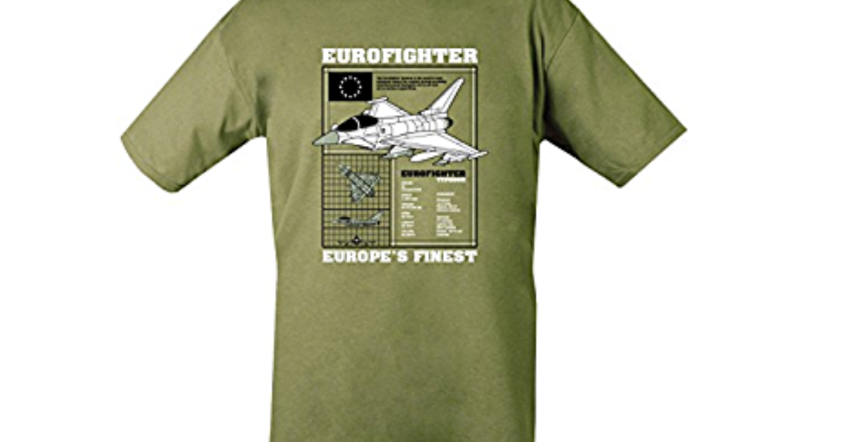 Hay 3 características de las camisetas personalizadas Eurofighter Typhoon que debes tener en cuenta