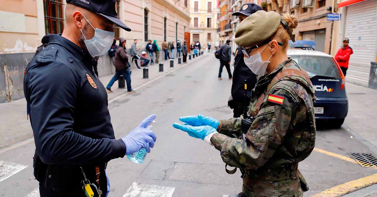 Militares de la Operación Balmis con métodos de Bioseguridad