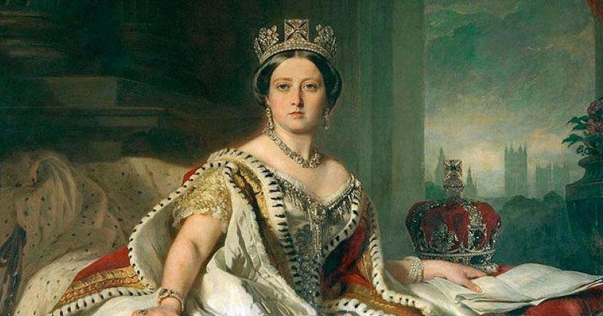 Óleo de la reina Victoria I de Inglaterra