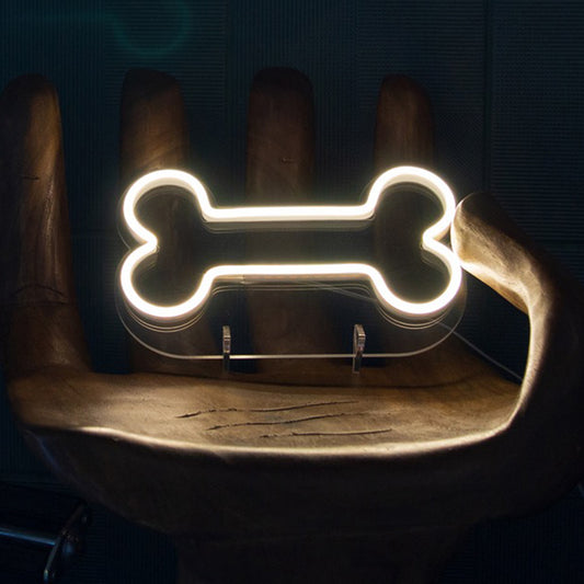 Dog Bone Mini Neon LED Sign