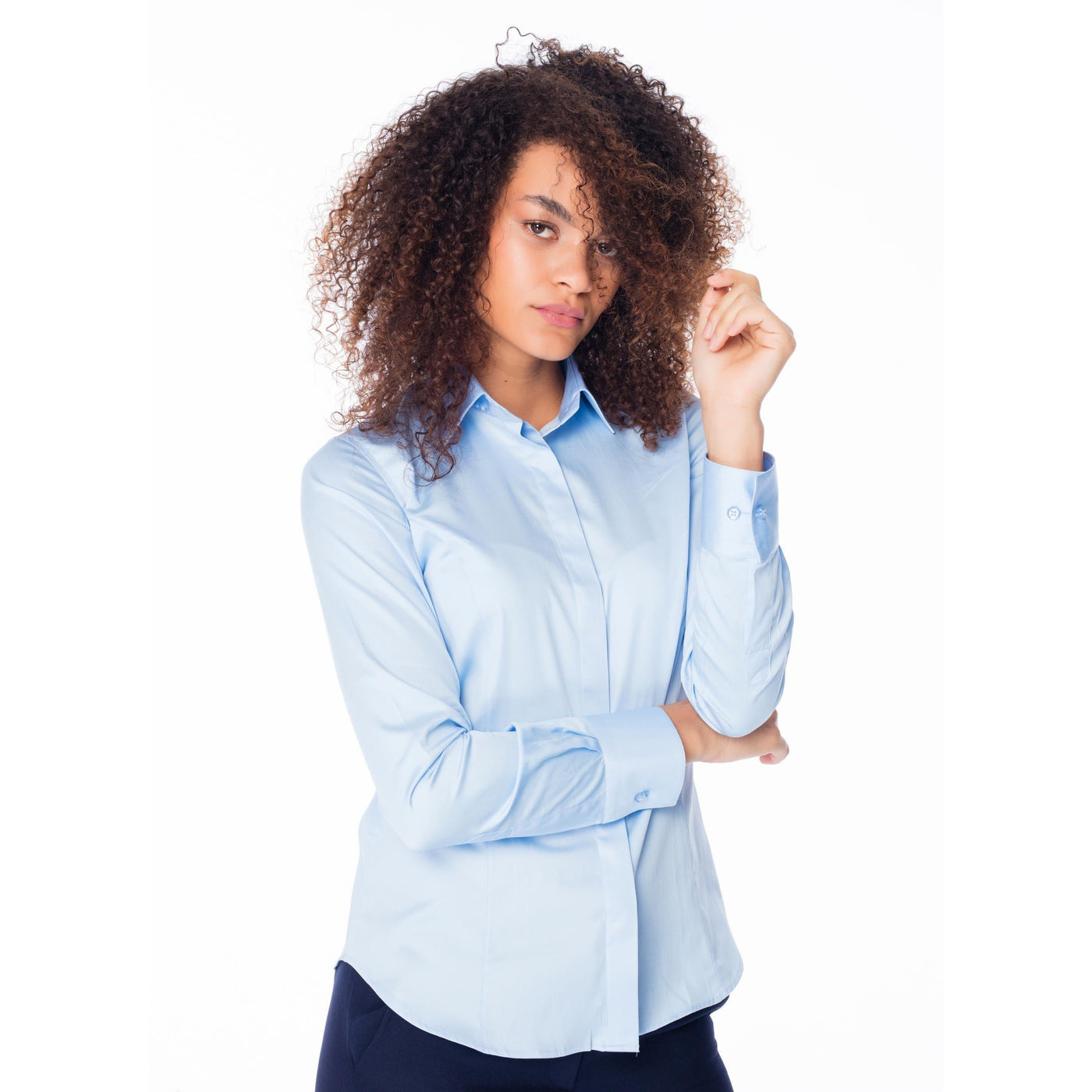 Koe cliënt Reparatie mogelijk Blouse Dames Lieveling Zakelijk | Web Blouse Lichtblauw top in blouses